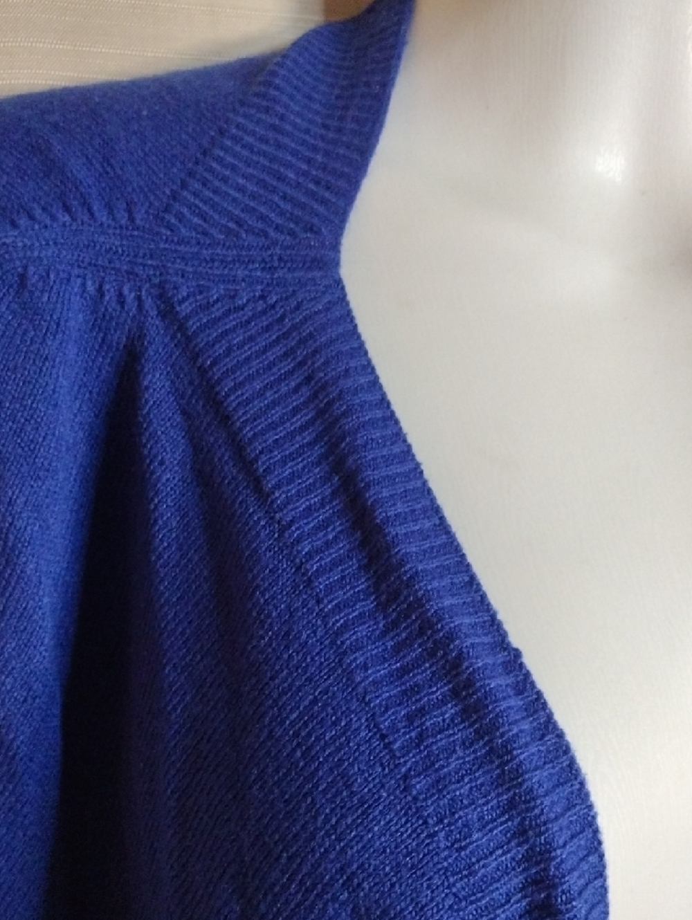 East 5th Women’s Navy Open-Front Draped Cardigan Sweater - Picture 3 of 6